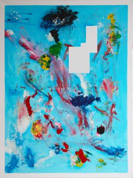 Anaé Removille, <i>Désordre</i>, 2024, acrylique sur toile, 60 cm x 80 cm. - Anaé Removille